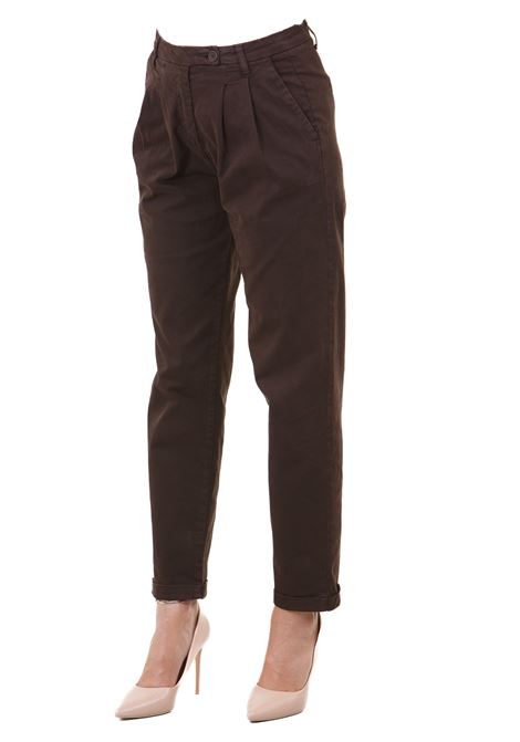 Pantaloni chino color cioccolato MANILA GRACE | Pantaloni | P291CUMA566